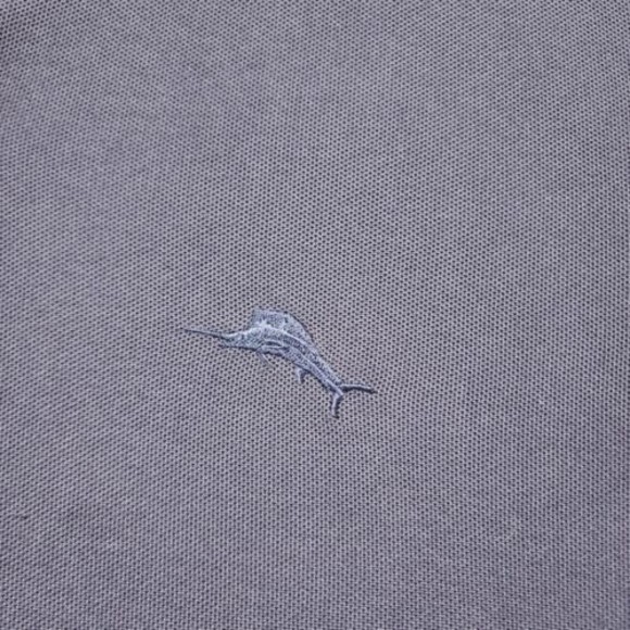 Tommy Bahama Polo Shirt Mens Large Blue 82% Pima Cotton Solid - Picture 4 of 14